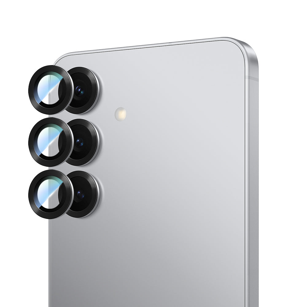 Galaxy S25 CaseWorld Alloy Serisi Oleofobik Anti Reflective Kamera Lens Koruyucu Yeşil