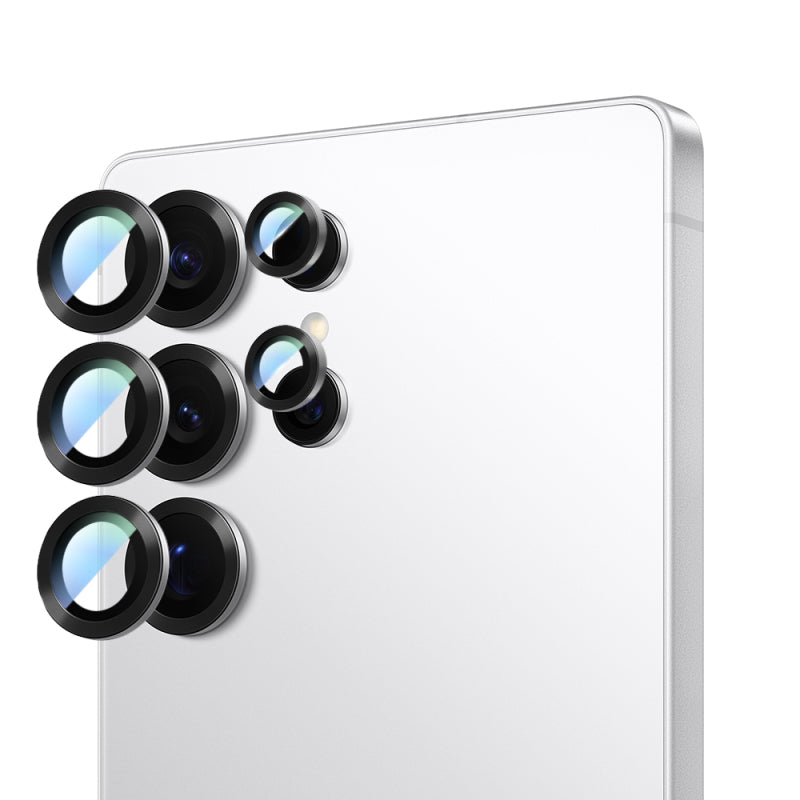 CASEWORLD Samsung Galaxy S25 Serisi Alloy Serisi Oleofobik Anti Reflective Kamera Lens Koruyucu