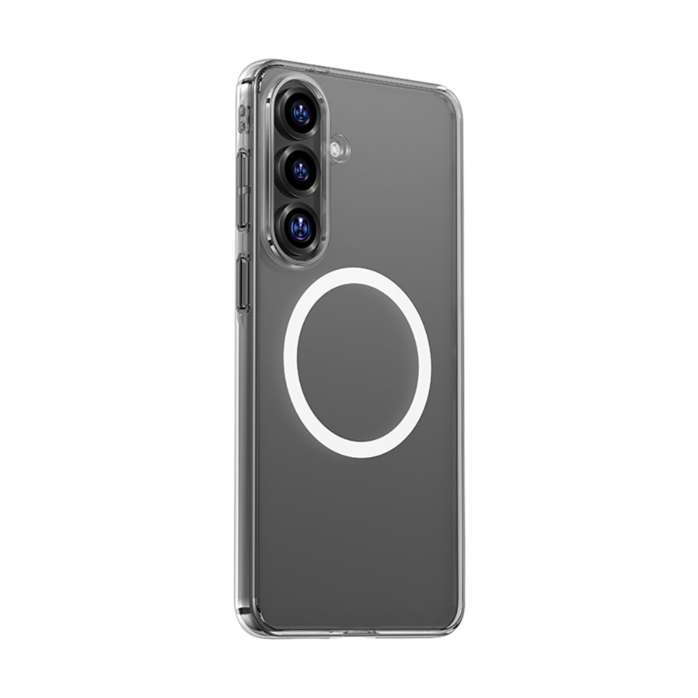 Galaxy S26 Plus Kılıf M-safe Şarj Özellikli Benks Magnetik Crystal Serisi Şeffaf Kapak Şeffaf