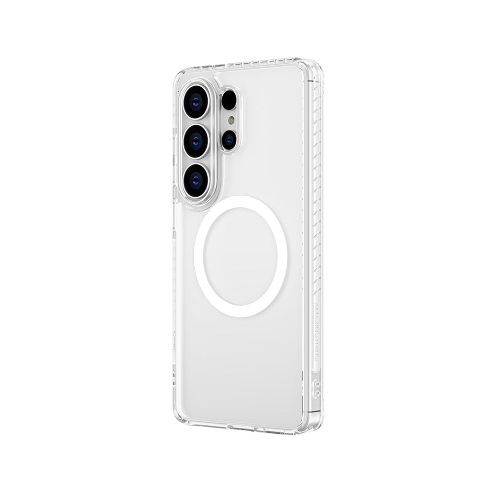 Galaxy S26 Ultra Kılıf M-Safe Şarj Özellikli Airbag Tasarımlı AmazingThing Titan Mag Case Serisi Kapak Şeffaf