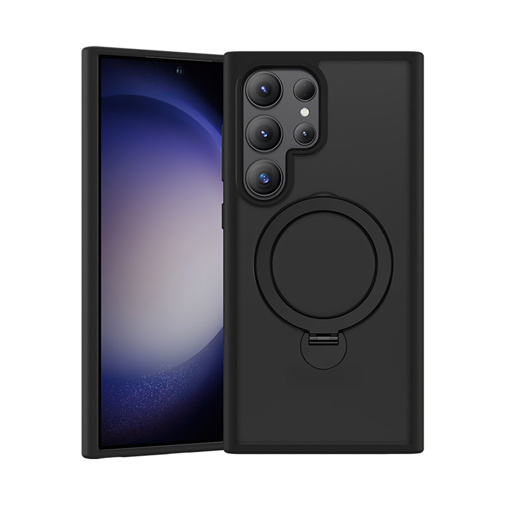 Galaxy S26 Ultra Kılıf M-safe Şarj Özellikli Benks Standlı Mist Protective Kapak Gri