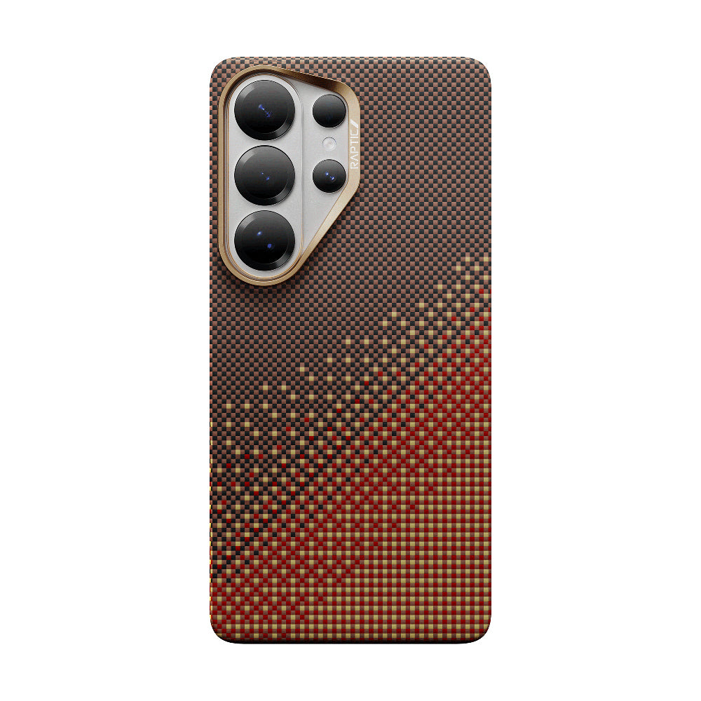 Galaxy S26 Ultra Kılıf M-safe Şarj Özellikli Raptic Aramid Skin Serisi Kapak Kahverengi