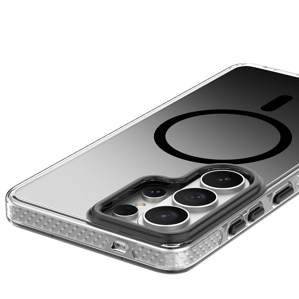 Galaxy S26 Ultra Kılıf M-safe Şarj Özellikli Sararmaya Karşı Dayanıklı Mutural Icesense Serisi Kapak Siyah