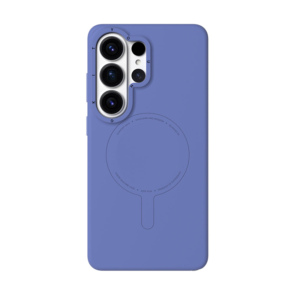 Galaxy S26 Ultra Kılıf M-Safe Şarj Özellikli Youngkit Morandi Serisi Kapak Mor