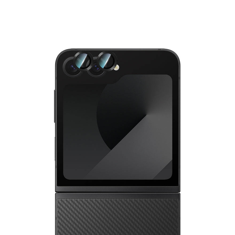 Galaxy Z Flip 6 CaseWorld Alloy Serisi Oleofobik Anti Reflective Kamera Lens Koruyucu Gümüş