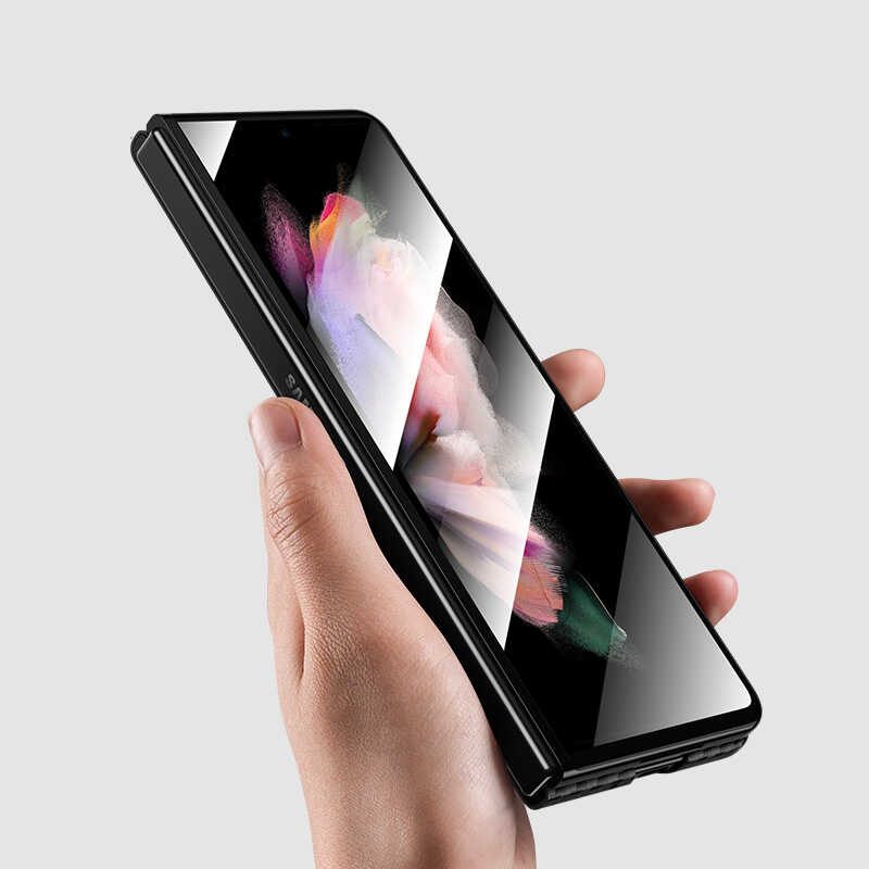 Galaxy Z Fold 3 Kılıf Benks 3 in 1 Suit Kılıf Siyah