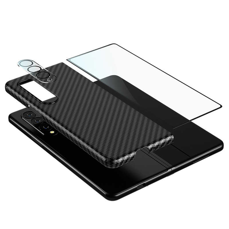 Galaxy Z Fold 3 Kılıf Benks 3 in 1 Suit Kılıf Siyah
