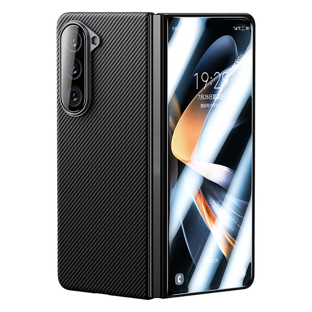 Galaxy Z Fold 5 Benks Combo Üçlü Aksesuar Seti (600D Kevlar Kılıf + Corning Ekran Koruyucu + Kamera Lens Koruyucu) Siyah