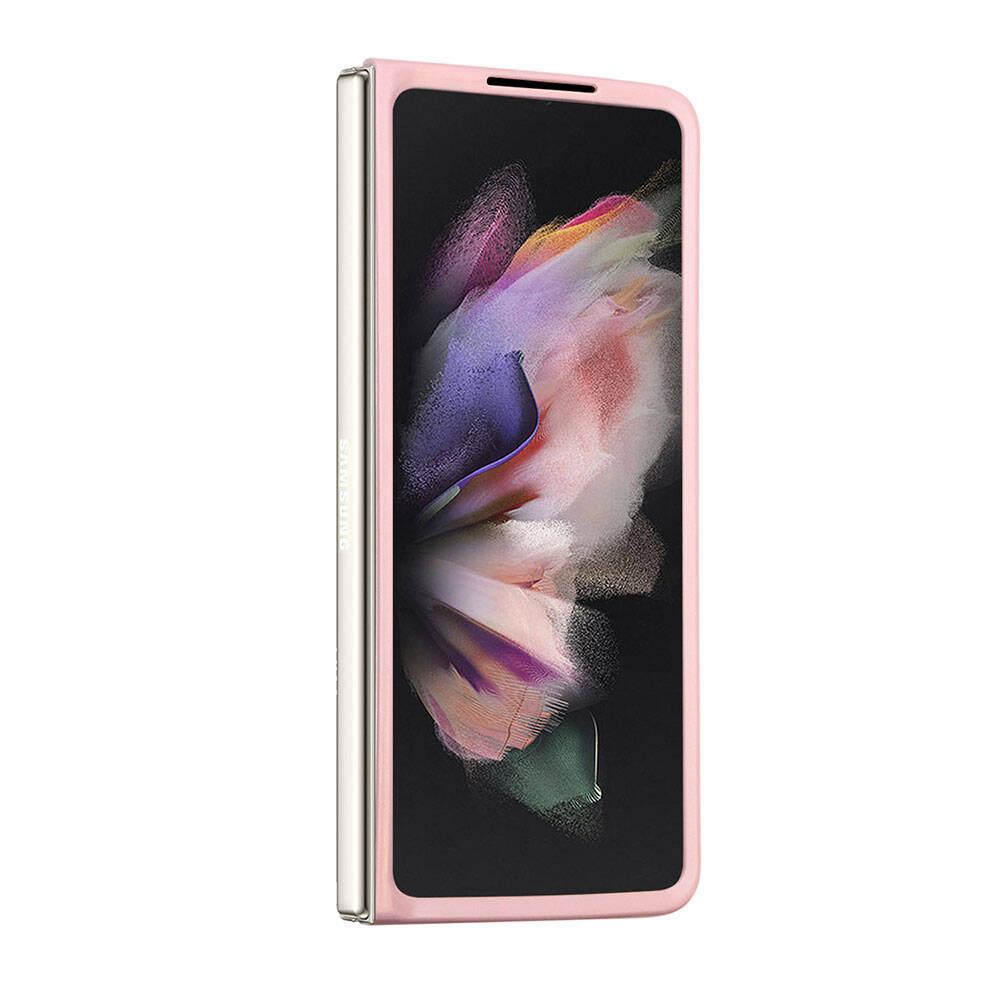 Galaxy Z Fold 5 Kılıf Guess Orjinal Lisanslı Yazı Logolu Glitter Script Kapak Pembe