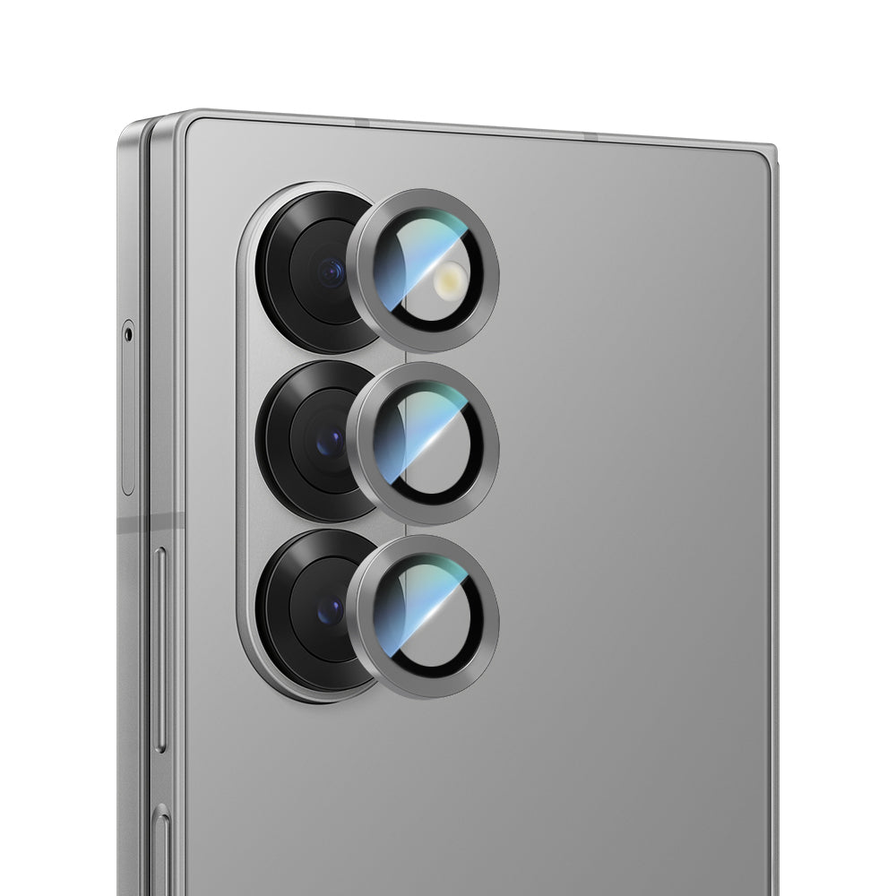 Galaxy Z Fold 6 CaseWorld Alloy Serisi Oleofobik Anti Reflective Kamera Lens Koruyucu Siyah