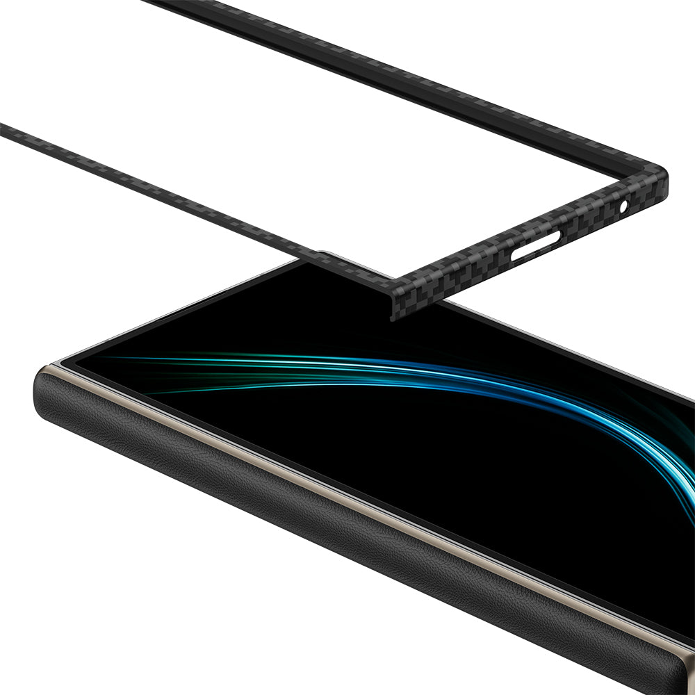 Galaxy Z Fold 7 Benks ArmorAir ArmorGrid Grand Combo Üçlü Aksesuar Seti (Ön Arka Kevlar Kapak + Ekran Koruyucu) Siyah