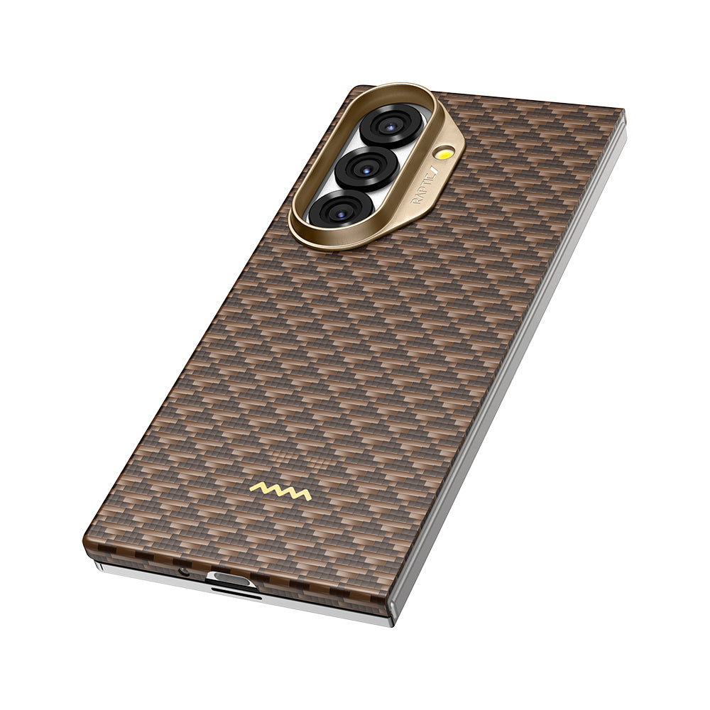 Galaxy Z Fold 7 Kılıf M-safe Şarj Özellikli Raptic Aramid Skin Origin Serisi Kapak Lacivert