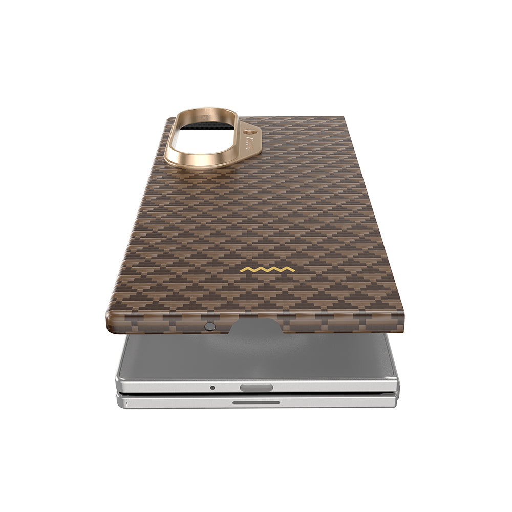 Galaxy Z Fold 7 Kılıf M-safe Şarj Özellikli Raptic Aramid Skin Origin Serisi Kapak Lacivert