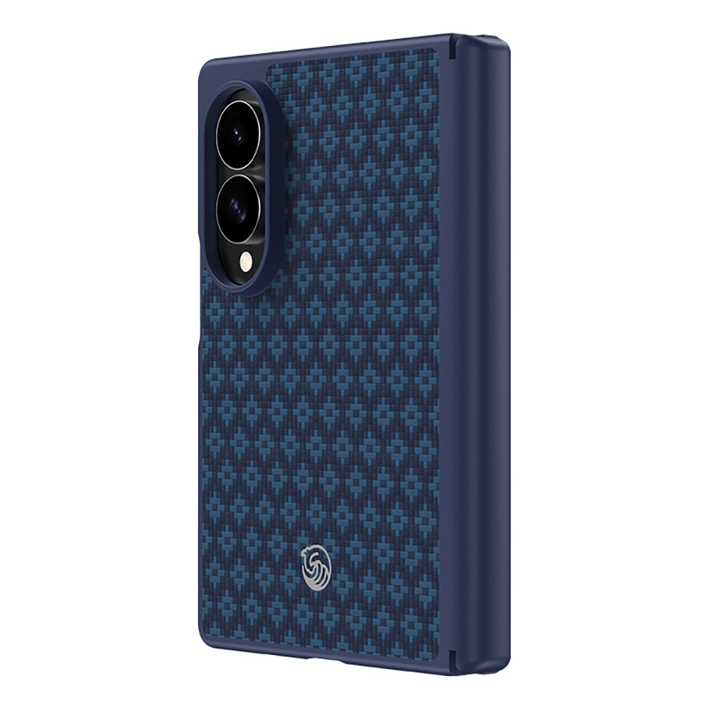 Galaxy Z Fold 8 Benks ArmorPro ArmorGrid Grand Combo Üçlü Aksesuar Seti (Ön Arka Kevlar Karbon Kapak + Ekran Koruyucu) Mavi