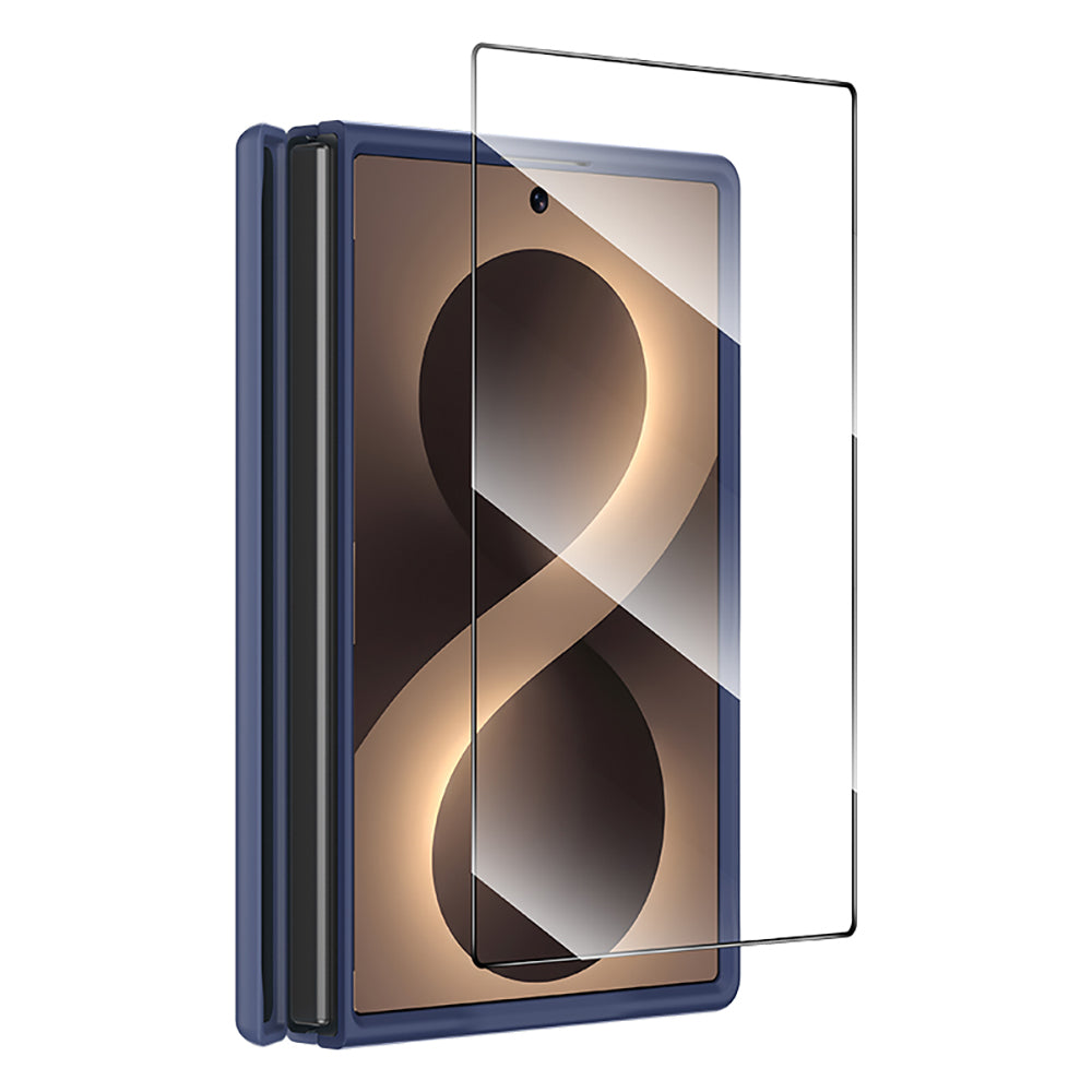 Galaxy Z Fold 8 Benks ArmorPro ArmorGrid Grand Combo Üçlü Aksesuar Seti (Ön Arka Kevlar Karbon Kapak + Ekran Koruyucu) Mavi