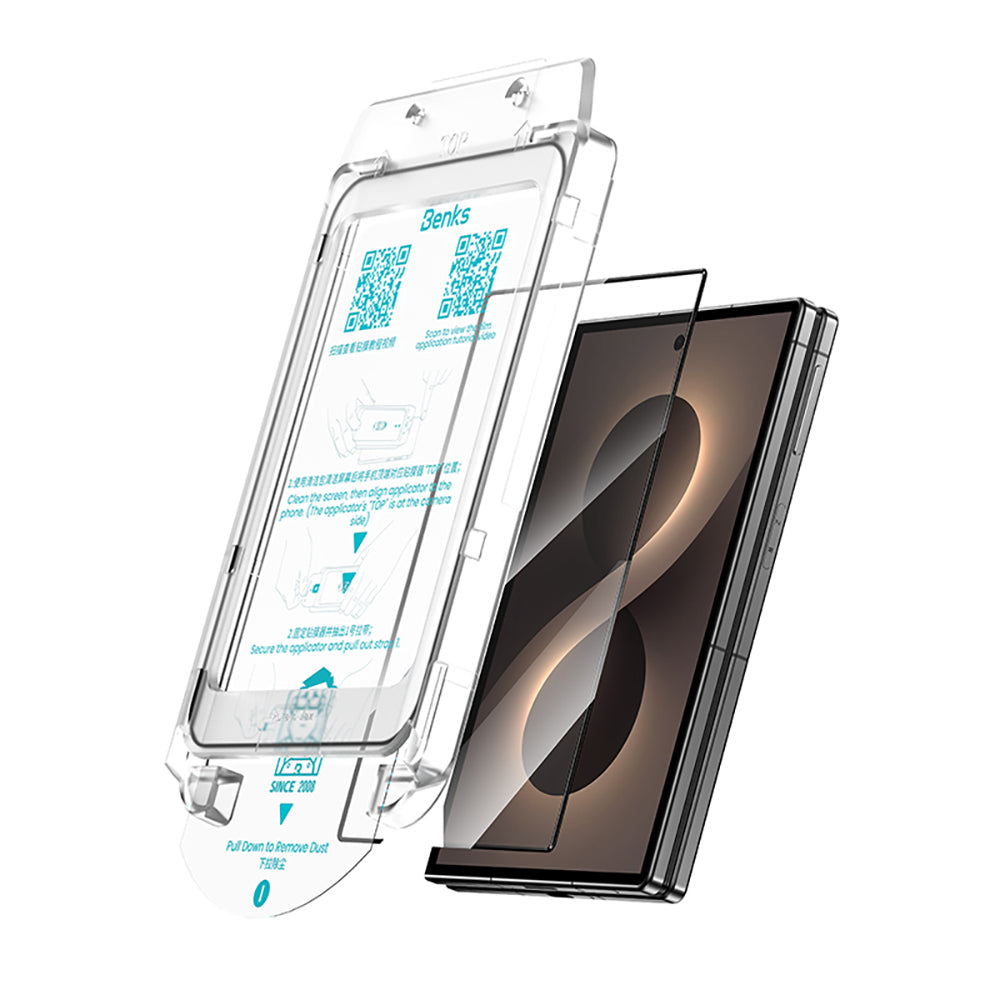Galaxy Z Fold 8 Benks Glass Warrior AR Cam Ekran Koruyucu + Kolay Uygulama Aparatı Şeffaf