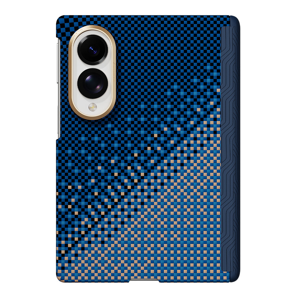 Galaxy Z Fold 8 Kılıf M-safe Şarj Özellikli Raptic Aramid SkinPro Serenity Serisi Kapak Lacivert