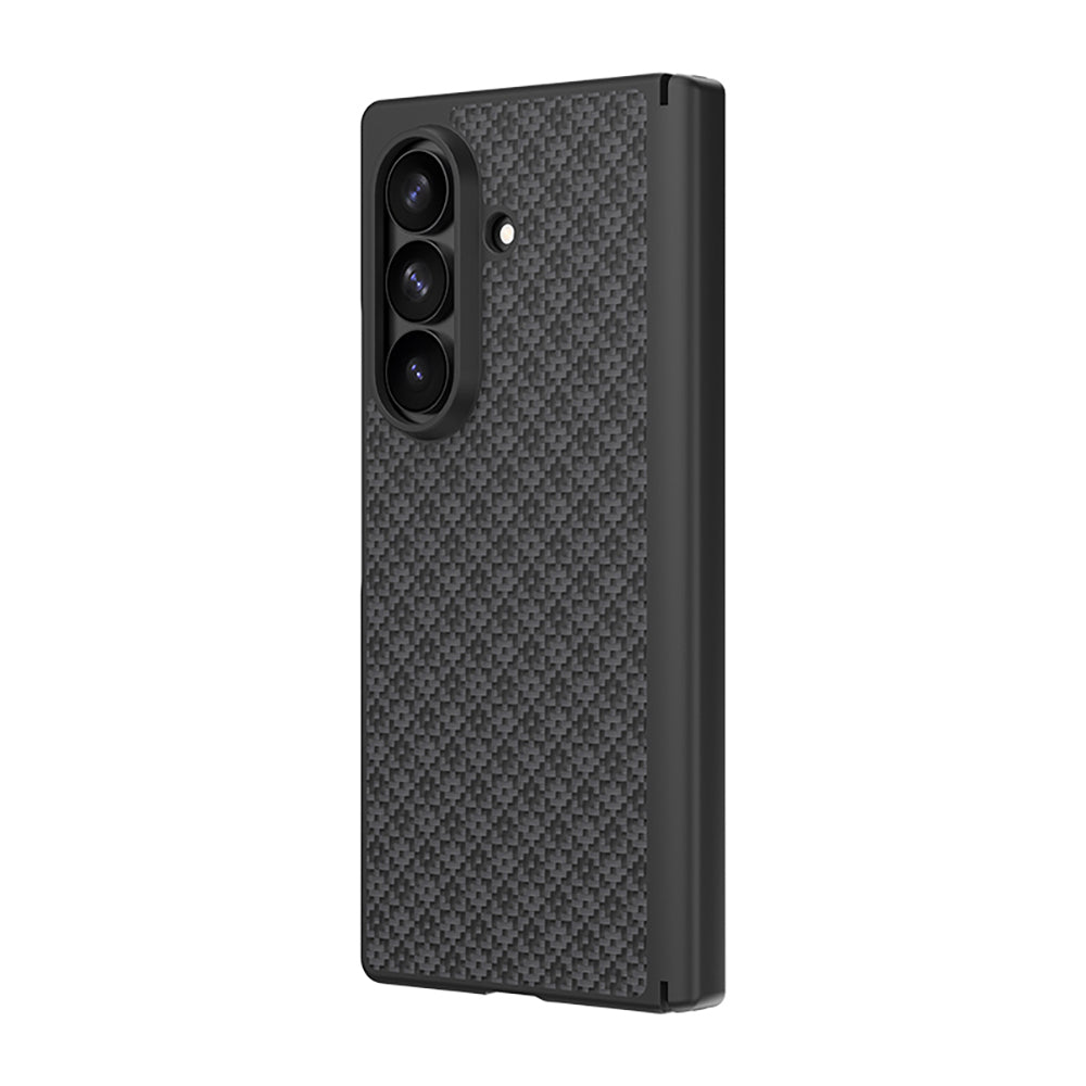 Galaxy Z Fold 8 Ultra Benks ArmorPro ArmorGrid Grand Combo Üçlü Aksesuar Seti (Ön Arka Kevlar Karbon Kapak + Ekran Koruyucu) Siyah