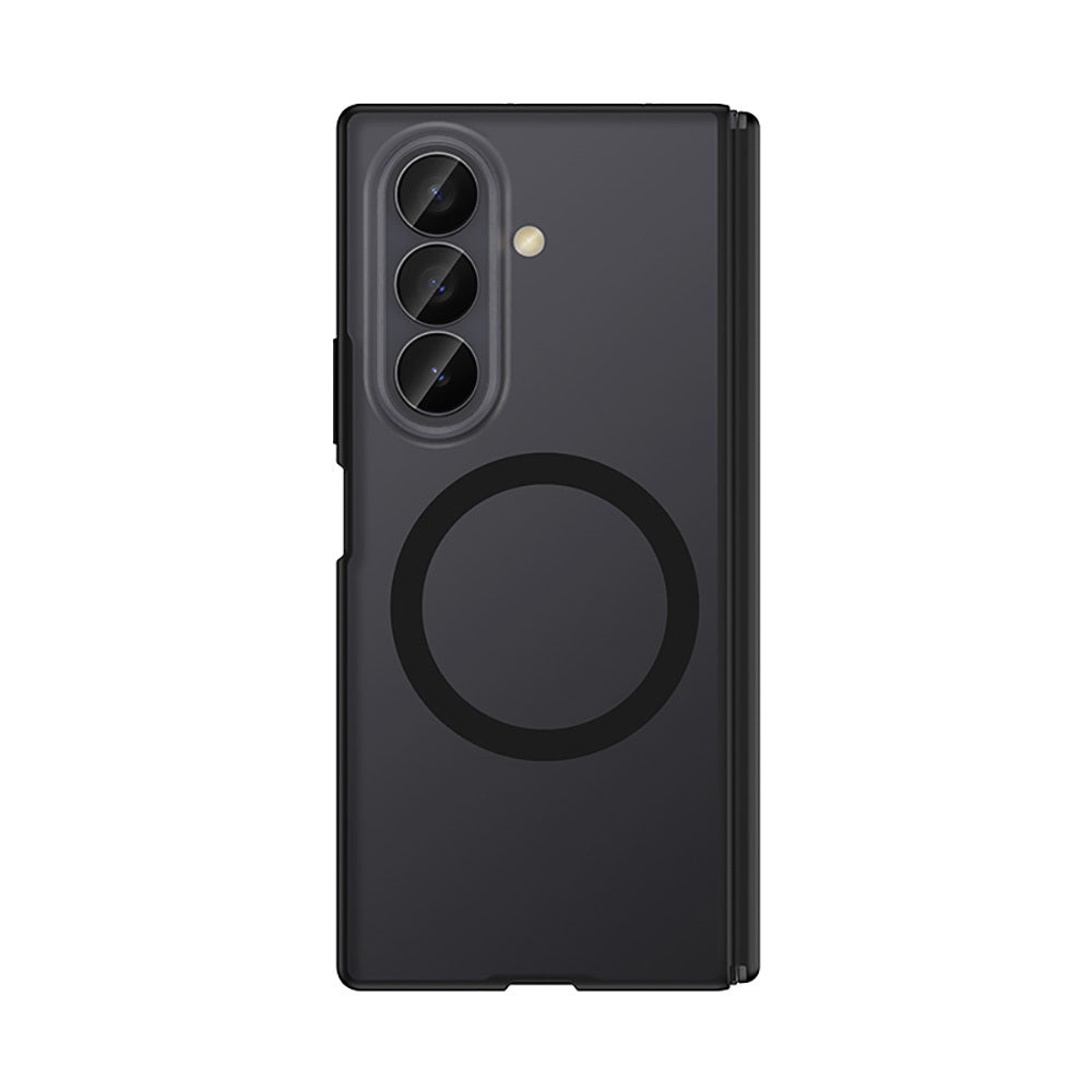 Galaxy Z Fold 8 Ultra Kılıf M-safe Şarj Özellikli Arkası Mat Sert PC Wlons Vena Kapak Siyah