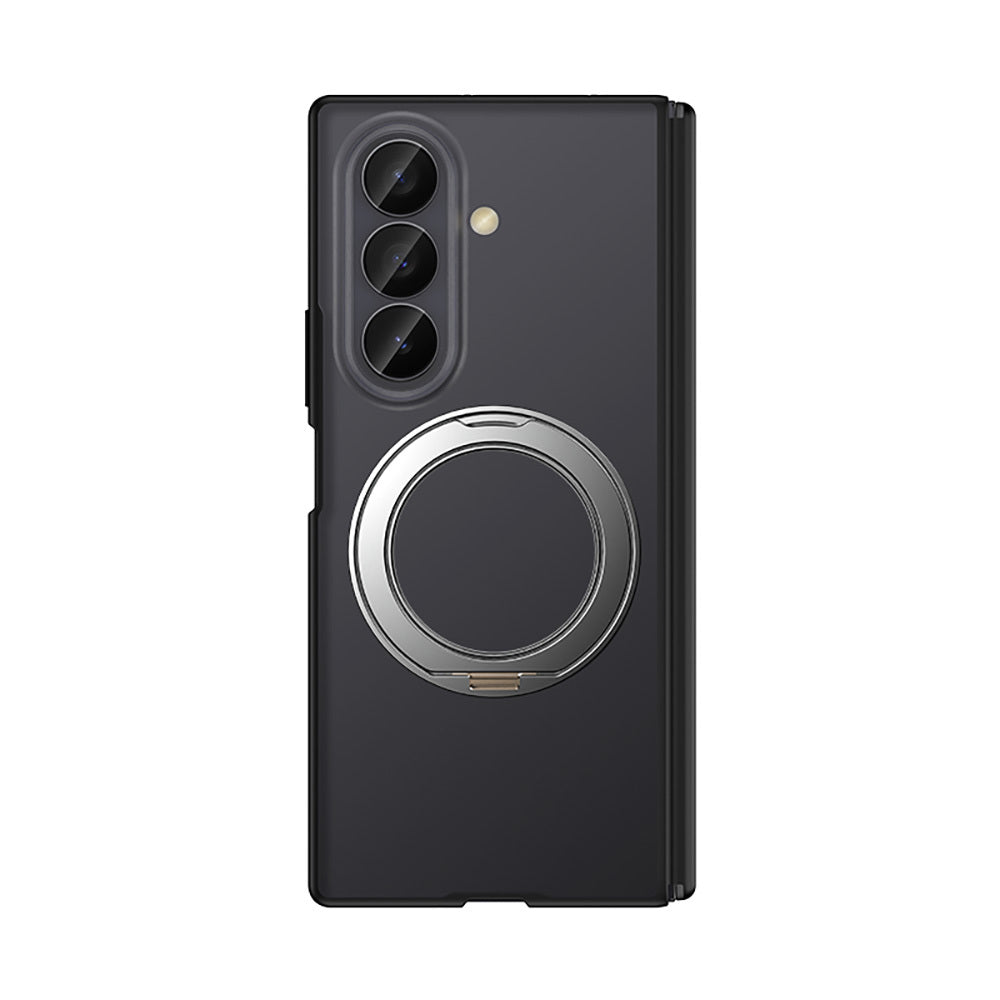 Galaxy Z Fold 8 Ultra Kılıf M-safe Şarj Özellikli Arkası Mat Sert PC Wlons Vena Standlı Kapak Siyah