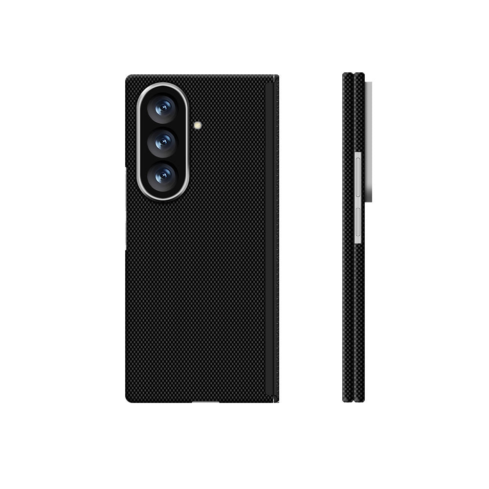 Galaxy Z Fold 8 Ultra Kılıf M-Safe Şarj Özellikli Zore Paris Zerre Sert PC Kapak Siyah