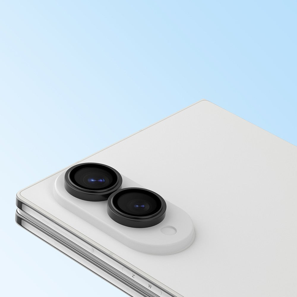 Galaxy Z Fold 8 Youngkit Alloy Original Parlama Önleyici Kamera Lens Koruyucu + Kolay Uygulama Aparatlı Siyah