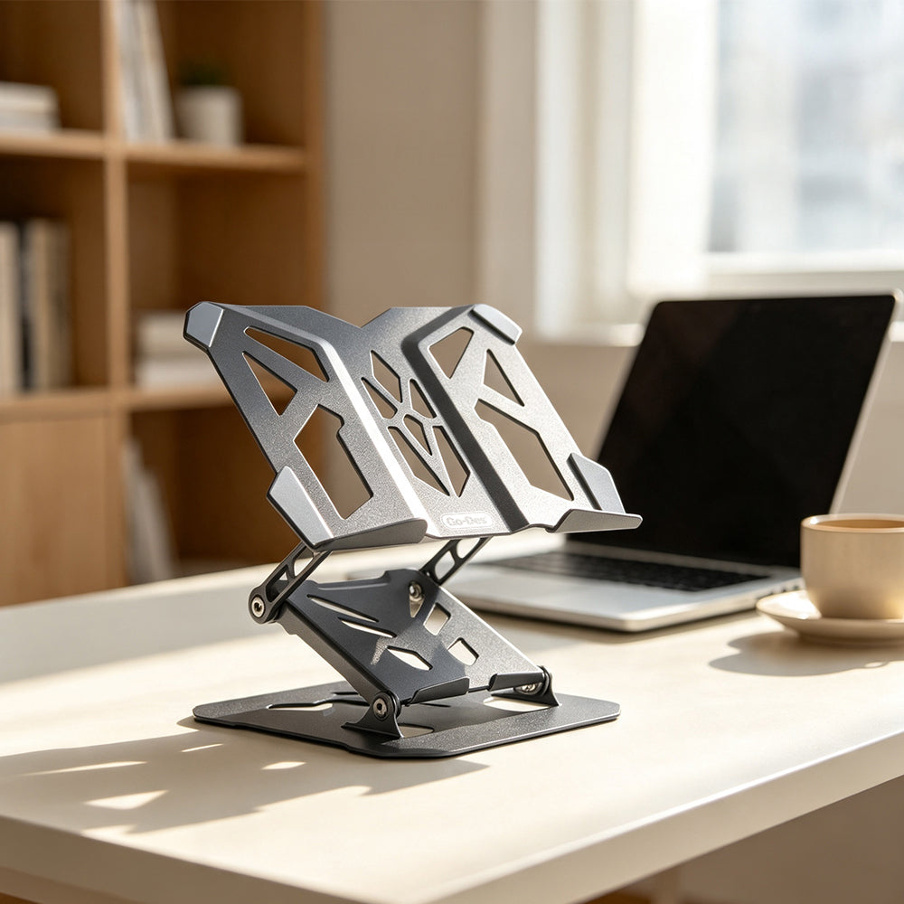 Go Des GD-HD286 Katlanabilir Ayarlanabilir Laptop Standı Gri