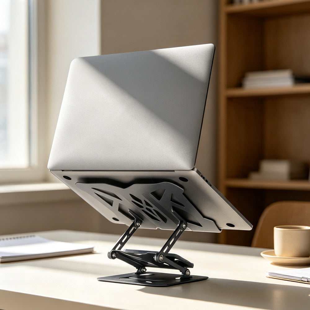 Go Des GD-HD286 Katlanabilir Ayarlanabilir Laptop Standı Gri