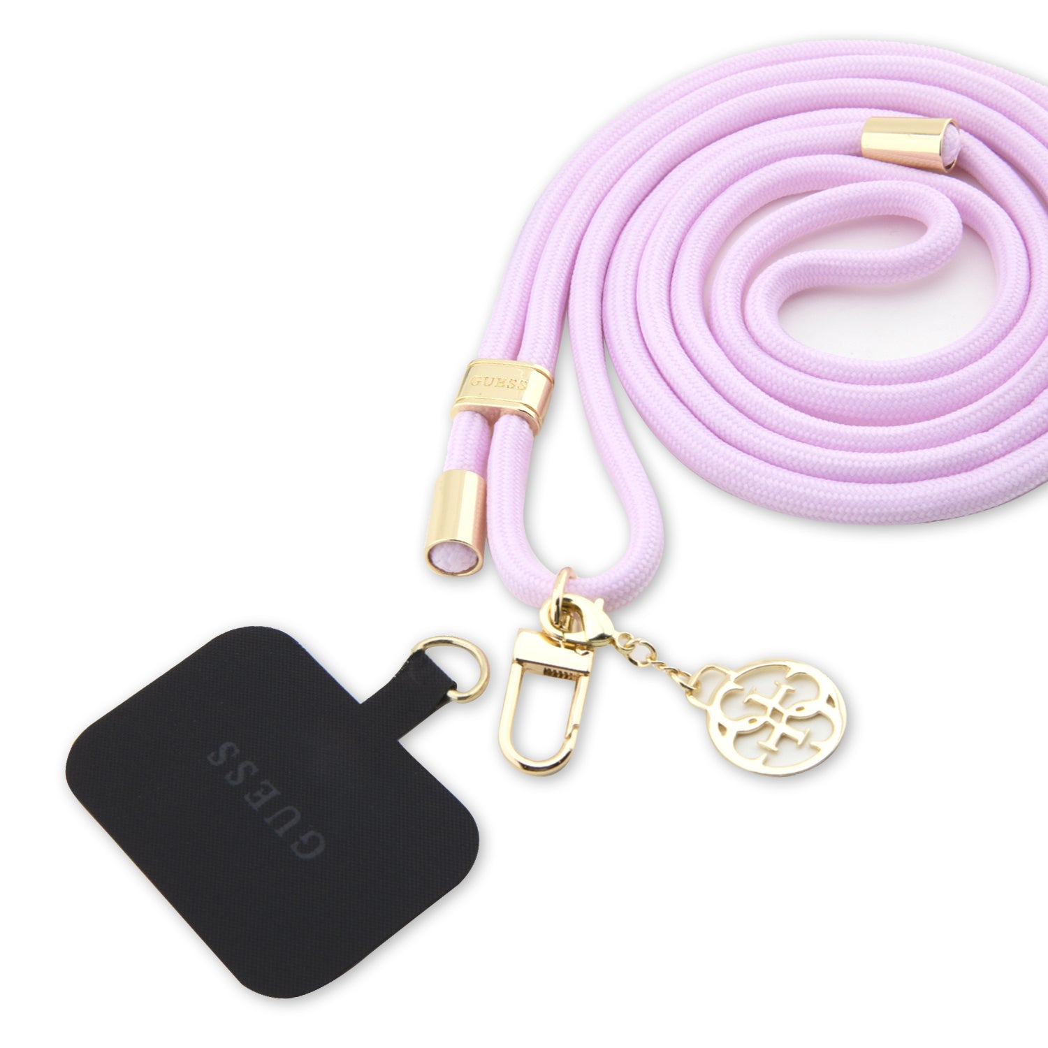 GUESS Metal Logolu Cep Telefonu Askı İpi Krem