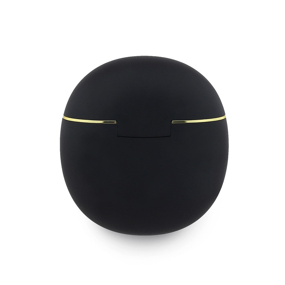 Guess Orjinal Lisanslı Metal Yazı Logolu Kulak içi TWS Kulaklık ve Speaker Hoparlör 2in1 Set Siyah