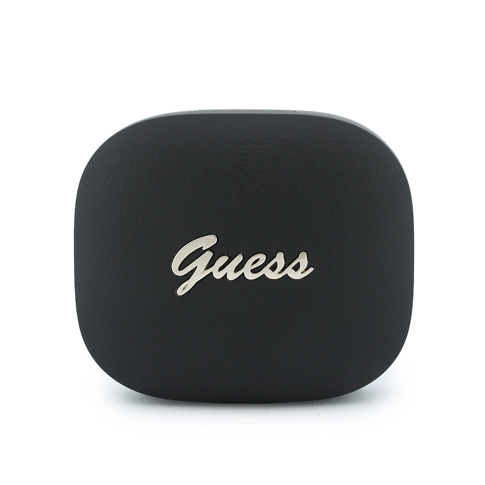 Guess Orjinal Lisanslı Script Metal Yazı Logolu TWS Kulak İçi Bluetooth Kulaklık Siyah