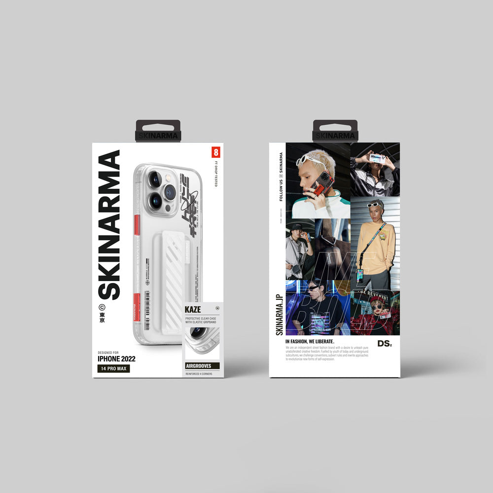 SkinArma iPhone Şeffaf Desenli Standlı Kaze Şeffaf Kapak - enzaksesuar