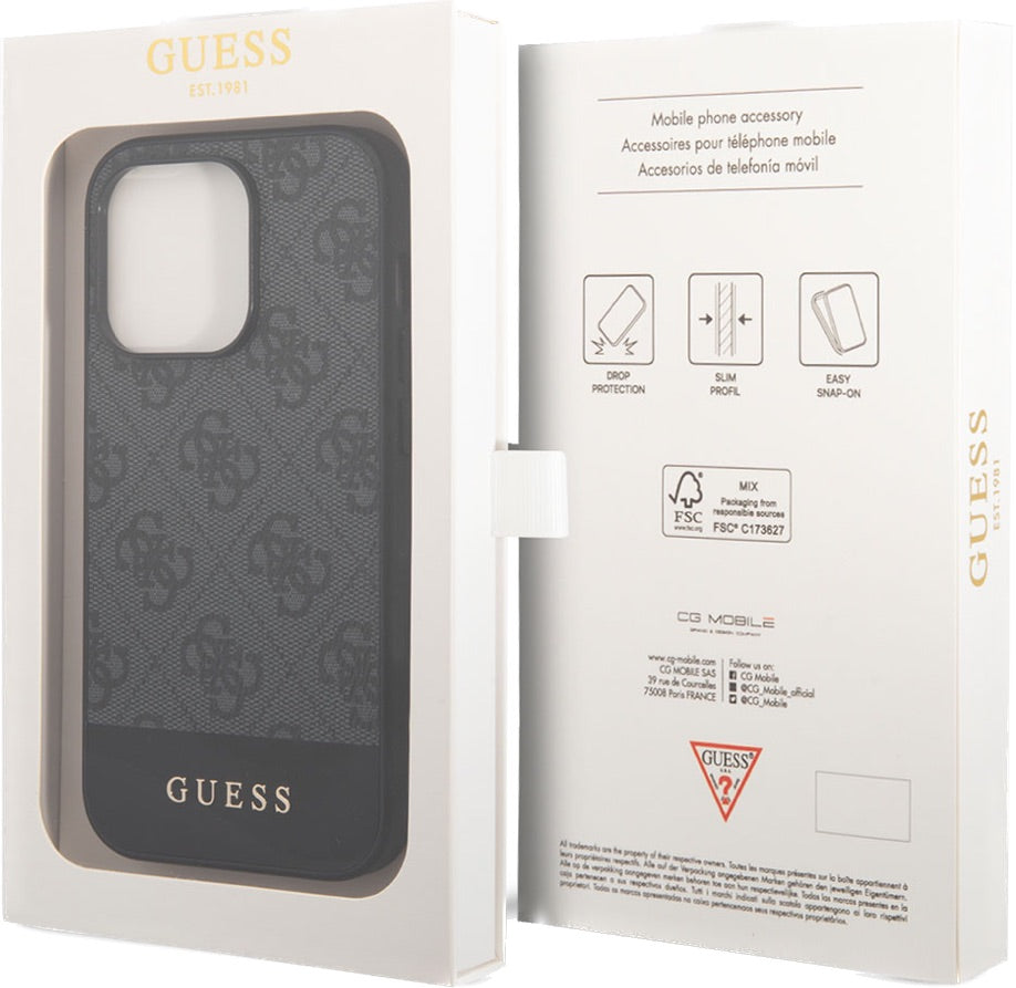 GUESS PU Deri Şerit Logo Dizaynlı Kapak - enzaksesuar