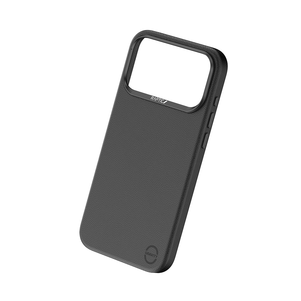 iPhone 17 Pro Kılıf M-Safe Şarj Özellikli Polimerik Deri Raptic Urban Nano Kapak Siyah