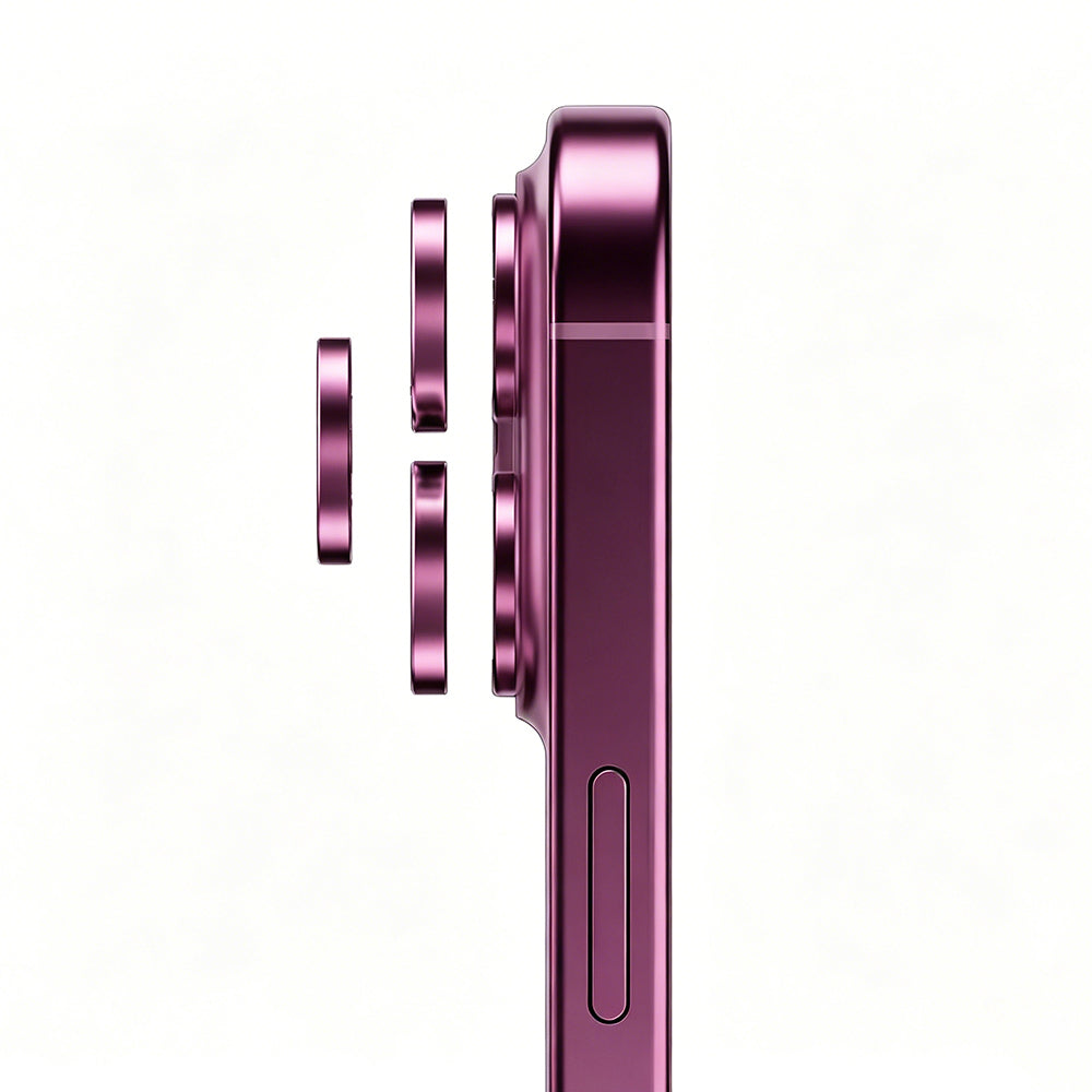 iPhone 18 Pro Mohseven Sapphire Alüminyum Safir Kamera Lens Koruyucu Mürdüm