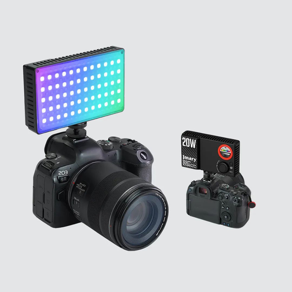 Jmary FM-180RGB RGB Led Telefon-Kamera Üstü Aydınlatma Işığı 20W Siyah
