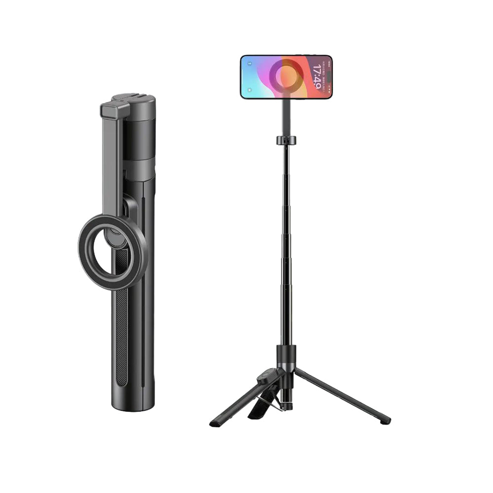 Jmary KT-279 Magnetik Kablosuz Kumandalı Tripod ve Selfie Çubuğu Siyah