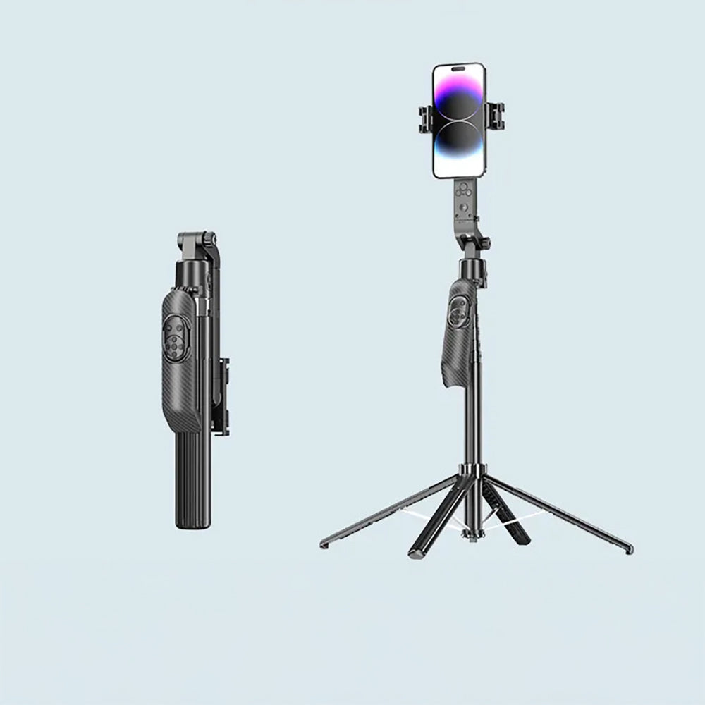 Jmary KT-299 360 Derece Dönebilen Kablosuz Kumandalı Tripod ve Selfie Çubuğu Siyah