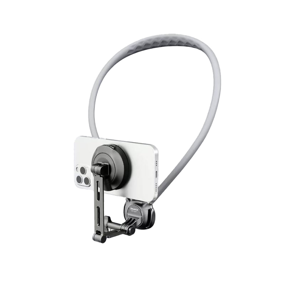 Jmary MG-03 2in1 Eller Serbest Magnetik Boyun Askılı Telefon Tutucu Siyah