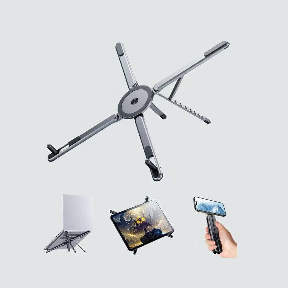 Jmary MS-99 Ayarlanabilir Çok Fonksiyonlu Magnetik Macbook Notebook Standı Siyah