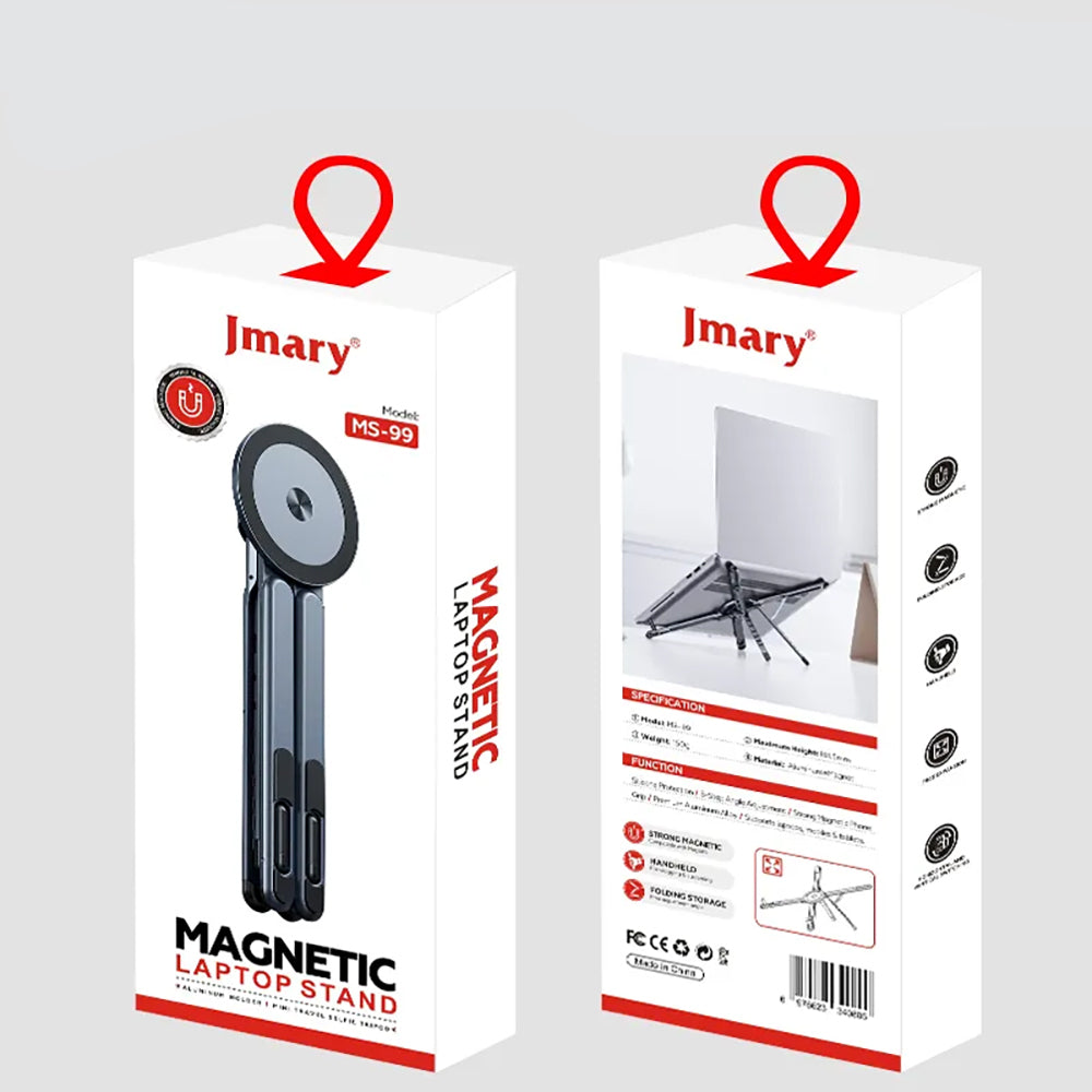 Jmary MS-99 Ayarlanabilir Çok Fonksiyonlu Magnetik Macbook Notebook Standı Siyah