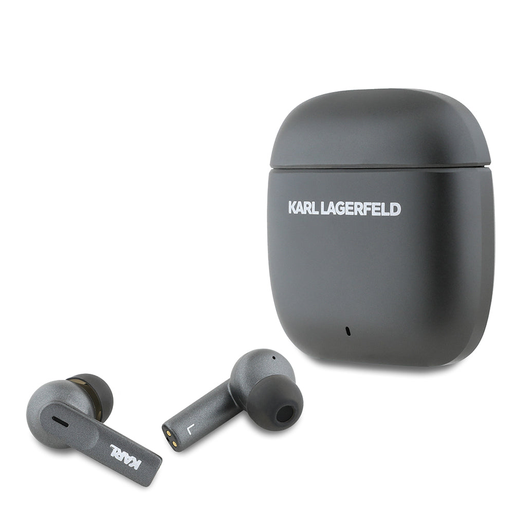 Karl Lagerfeld Orjinal Lisanslı ANC/ENC Özellikli Baskı Logolu Bluetooth Kulaklık v5.4 Siyah