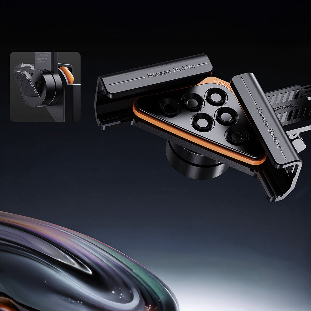 Lenyes CR210 360 Dönebilen V Köşeli Magnetik Araç İçi Telefon Tutucu Siyah