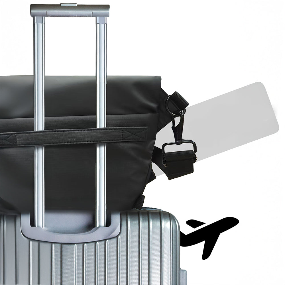 Lenyes LB563 Dreamer Crossbody Serisi Su Geçirmez Deri Tasarımlı Çapraz Vücut Çantası Siyah