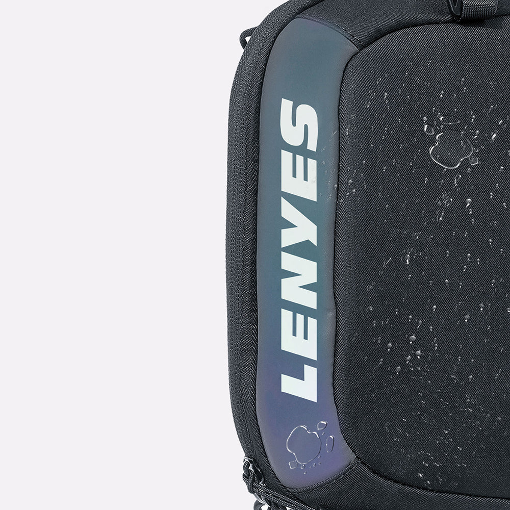 Lenyes LB710 Dazzling Serisi Data Storage Çok Amaçlı Su Geçirmez Çapraz Vücut Çantası Siyah