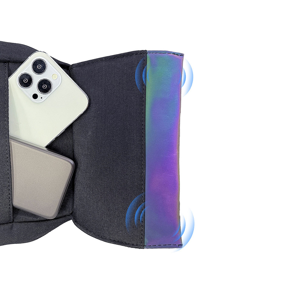 Lenyes LB712 Dazzling Serisi Çok Amaçlı Su Geçirmez Göğüs Çantası Siyah