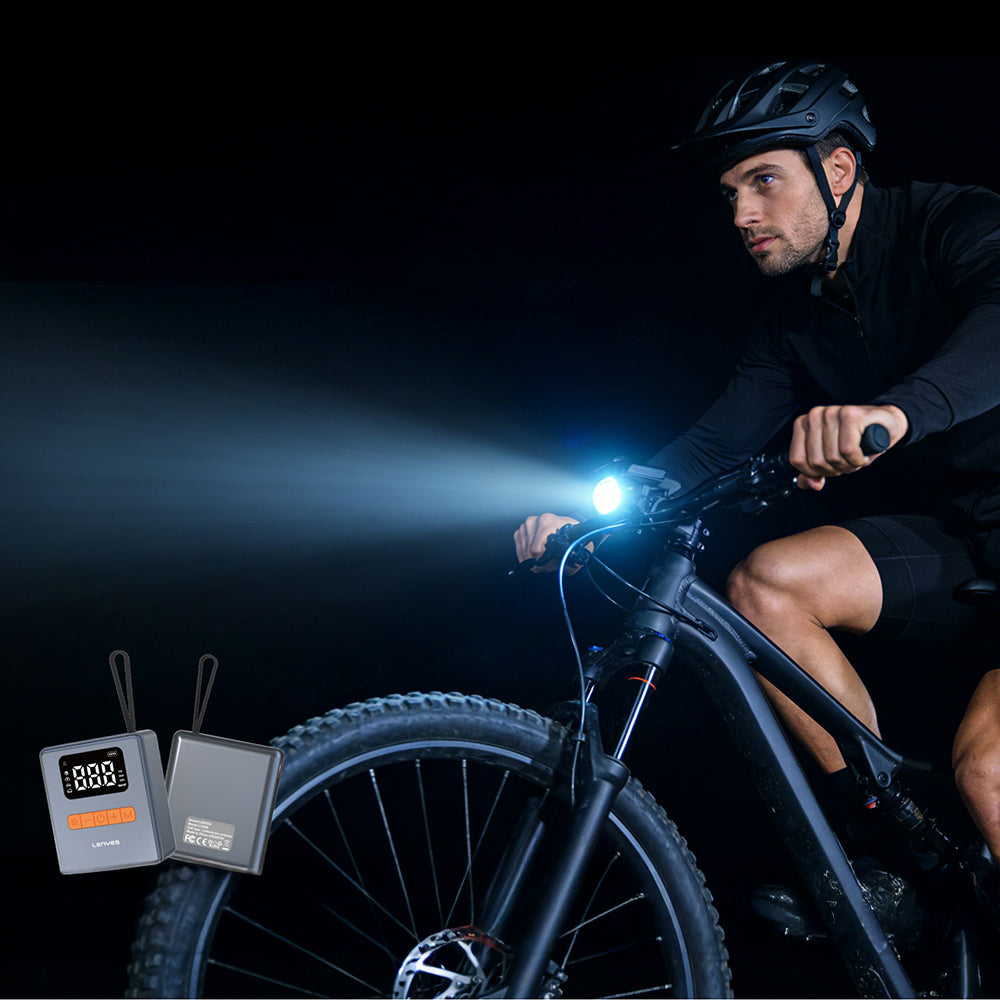 Lenyes LCI206 LED Işıklı Oto Araç Lastik Şişirme Pompası Çok Modlu Dijital Ekranlı Araç Hava Kompresörü Gri