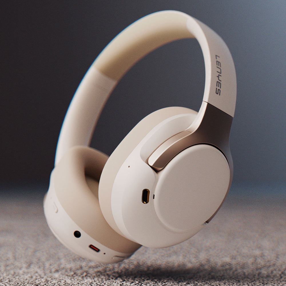Lenyes LH29 ANC Özellikli TWS Kulak Üstü Bluetooth Kulaklık v5.4 Beyaz
