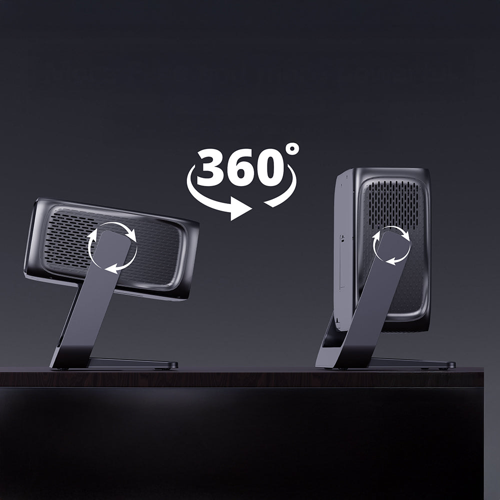 Lenyes LPR06 600 ANSI Lümen 1080P Full HD 4K Destekli Wi-Fi 6 Bluetooth 5.1 ve Otomatik Fokus Projektör Yansıtma Cihazı Siyah