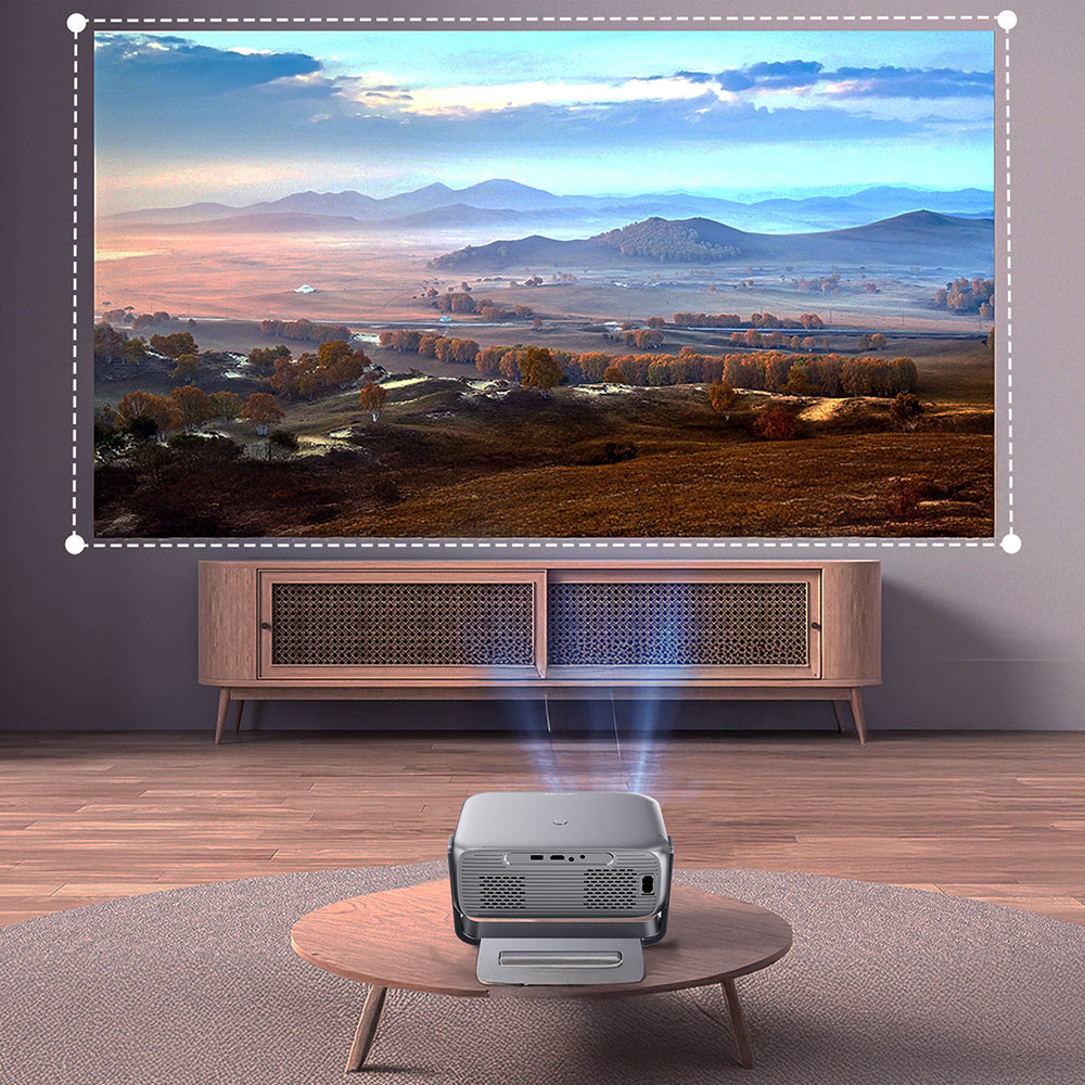 Lenyes LPR06 600 ANSI Lümen 1080P Full HD 4K Destekli Wi-Fi 6 Bluetooth 5.1 ve Otomatik Fokus Projektör Yansıtma Cihazı Siyah